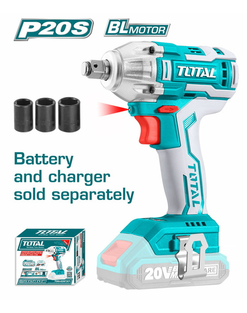 Μπουλουνόκλειδο μπαταρίας λιθίου TOTAL - TIWLI-20010 - 20V - Brushless Motor (σώμα μόνο - χωρίς φορτιστή και μπαταρία) Μπουλουνόκλειδο μπαταρίας λιθίου TOTAL - TIWLI-20010 - 20V - Brushless Motor (σώμα μόνο - χωρίς φορτιστή και μπαταρία)